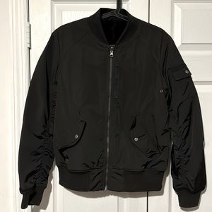 Marc NY black bomber jacket Sherpa lined reversible NWOT M